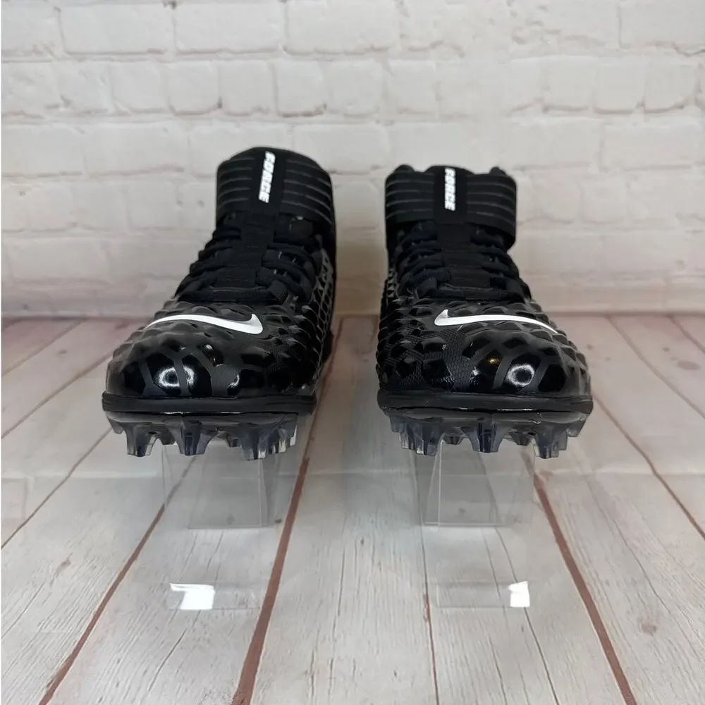 Nike Force Savage Pro 2 Mid Black White Football Cleats Mens Sz 10.5 AH4000-002 - Picture 5 of 11